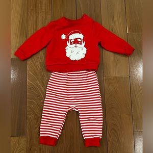 Cat and Jack Baby Santa Matching Set - 12m